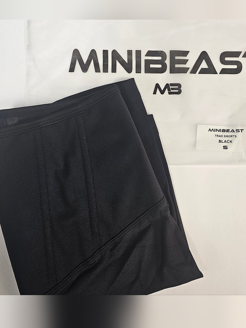 High-Waist Black Athletic Shorts with Front Zip